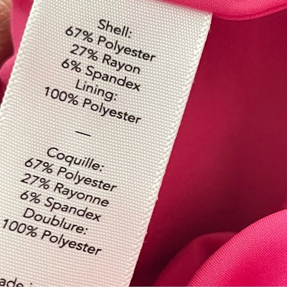 Likely Laverna Ruffled Sleeveless Midi Cocktail Dress in Fuchsia Pink Sz 14 NWT - Picture 6 of 11